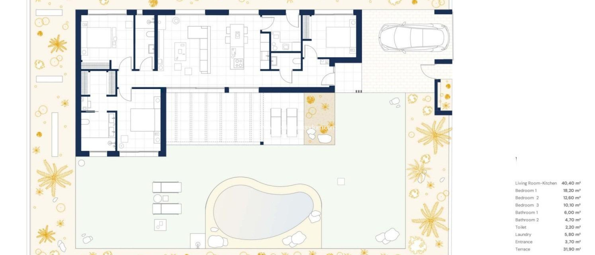 Nieuw gebouw - Villa - Banos y Mendigo - Altaona Golf