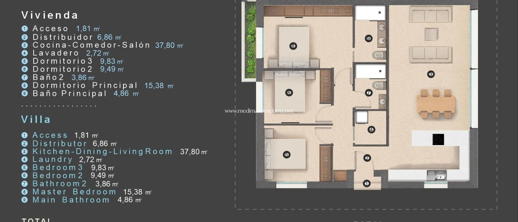 Nieuw gebouw - Villa - Orihuela Costa - Las Filipinas