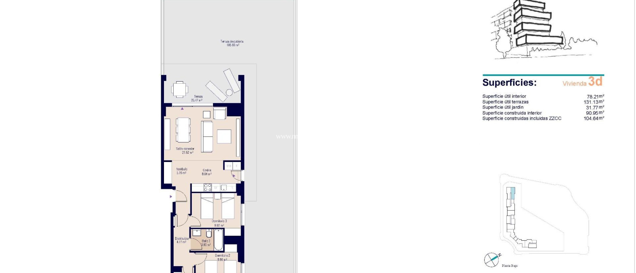 Nouvelle Construction - Appartement au rez-de-chaussée - Alicante - PAU 1