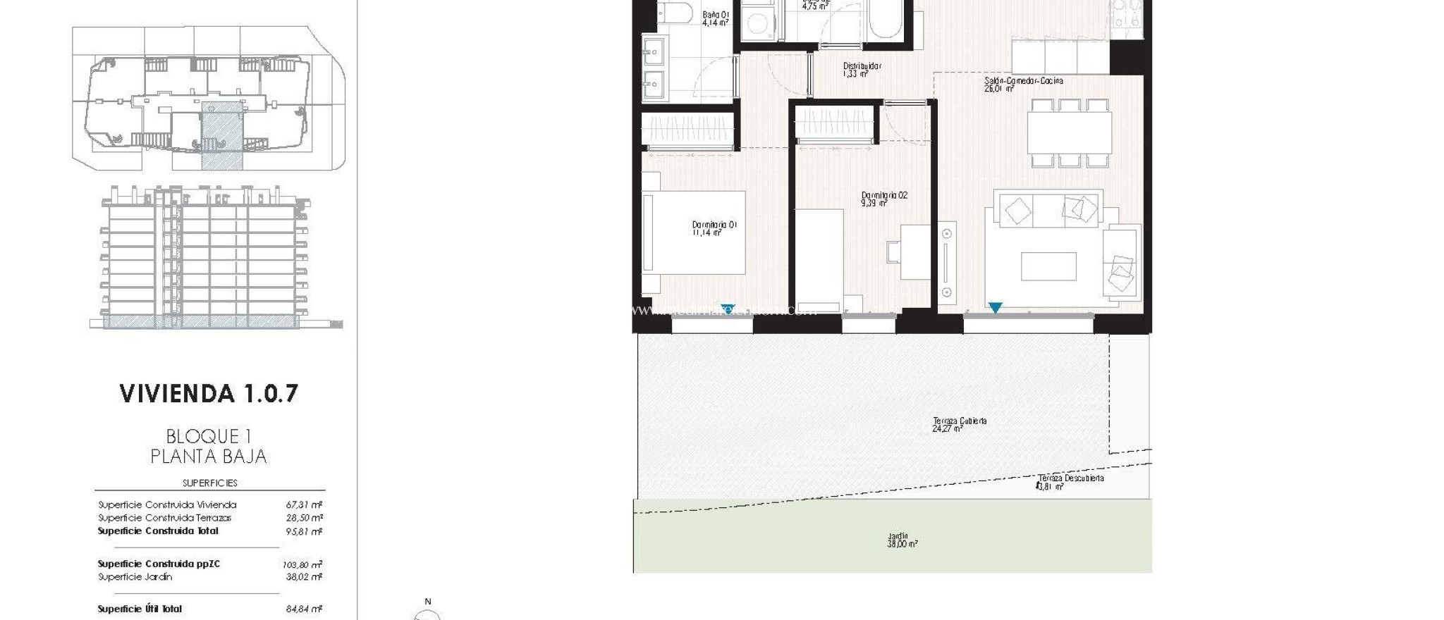 Nouvelle Construction - Appartement au rez-de-chaussée - Villajoyosa - Playa del Torres