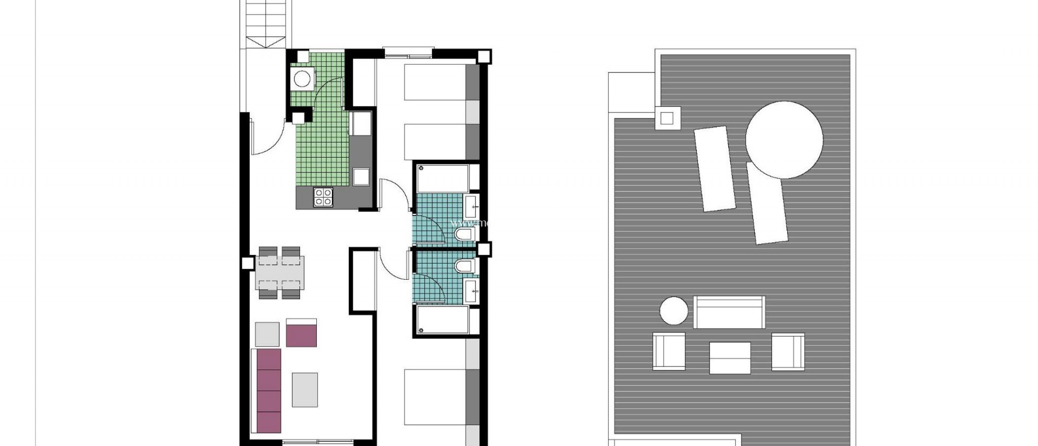 Nouvelle Construction - Bungalow - Pilar de la Horadada - Mil Palmeras