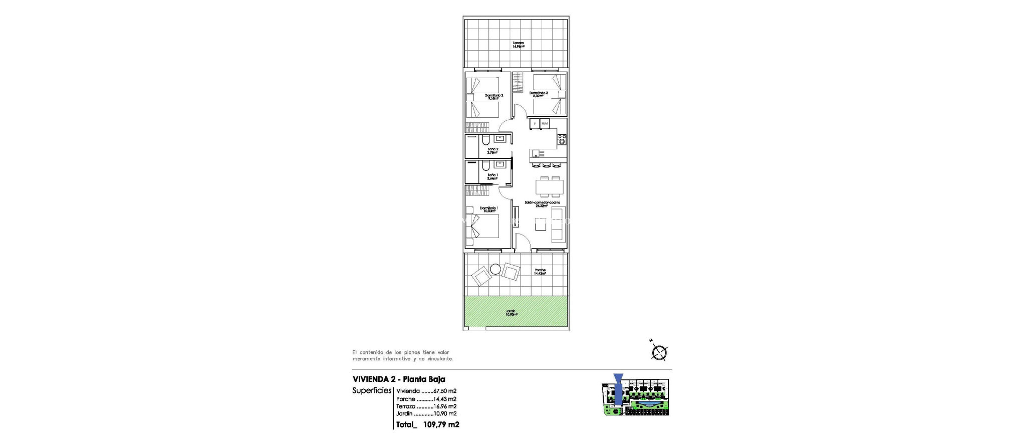 Nouvelle Construction - Bungalow - Pilar de la Horadada - Parque Ramon eugenio Escudero