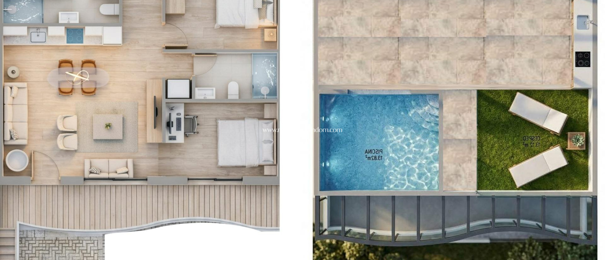 Nouvelle Construction - Bungalow - Pilar de la Horadada - parques de Andromeda