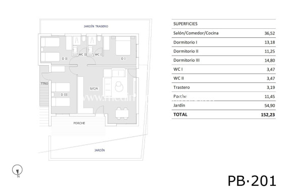 Nouvelle Construction - Bungalow - San Miguel de Salinas - Pueblo