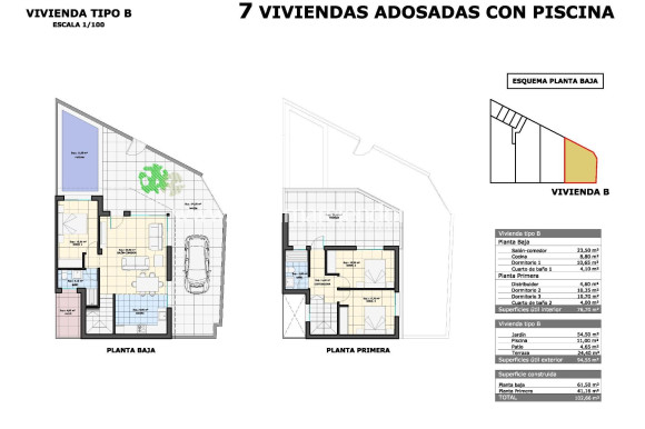 Nouvelle Construction - Maison Mitoyenne - Pilar de la Horadada - pueblo