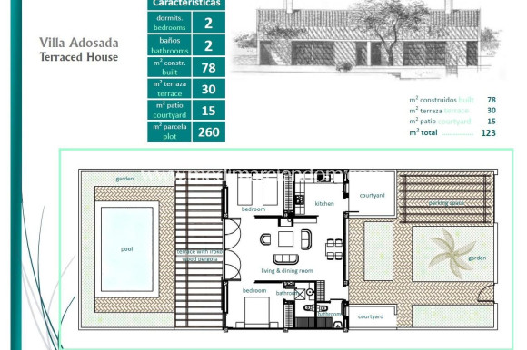 Nouvelle Construction - Maison Mitoyenne - Sucina - Peraleja Golf