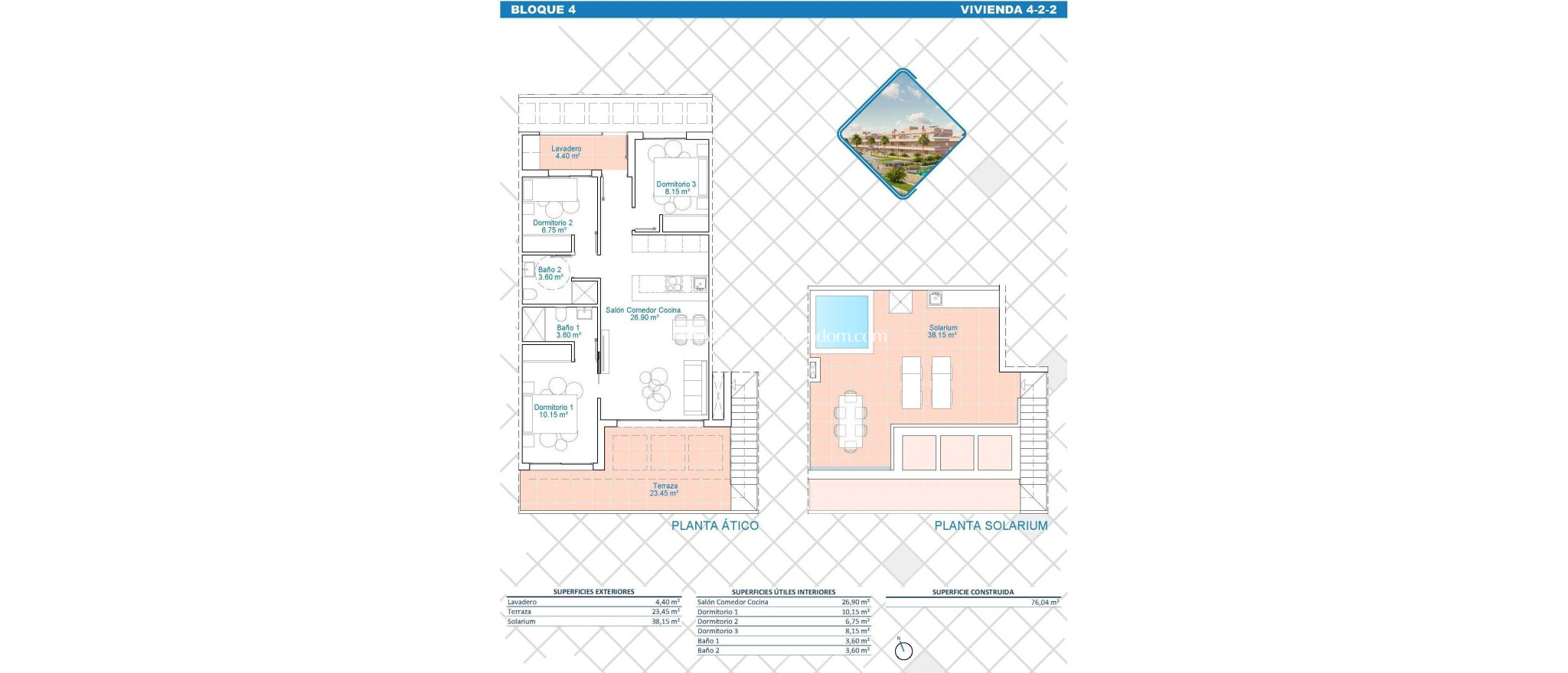Nouvelle Construction - Penthouse - Pilar de la Horadada - Lo Monte