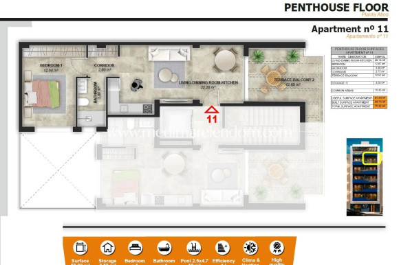 Nouvelle Construction - Penthouse - Torrevieja - Playa del Acequión