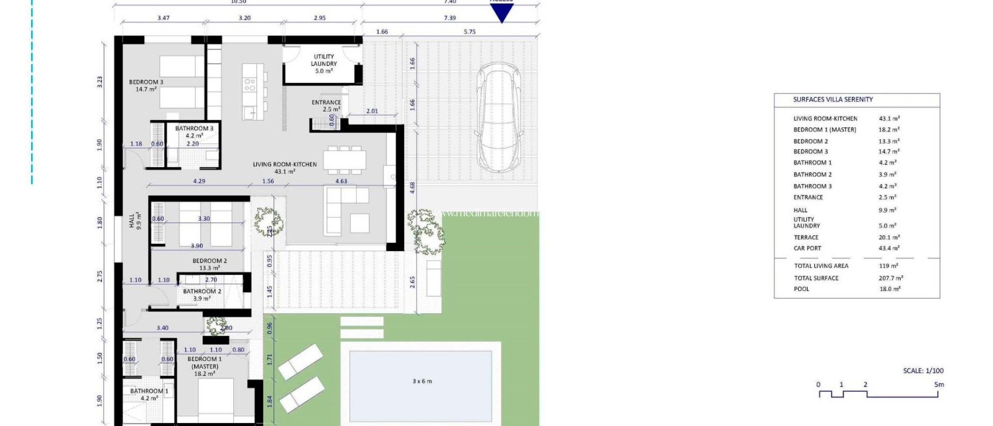 Nouvelle Construction - Villa - Banos y Mendigo - Altaona Golf