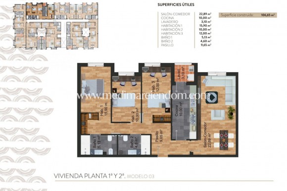 Новостройки - Апартаменты - Torre Pacheco - - Centro  -