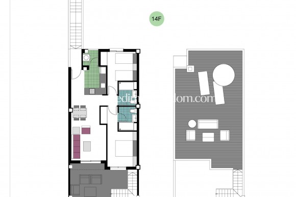 Новостройки - Bungalow - Pilar de la Horadada - Mil Palmeras