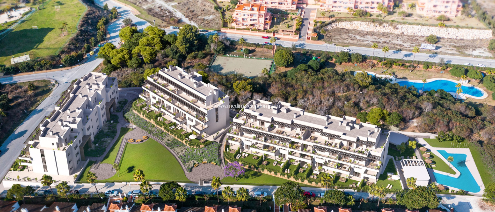 Новостройки - Квартира на первом этаже - Las Lagunas de Mijas