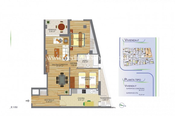 Nowo zbudowane - Apartament - Aguilas - Centro