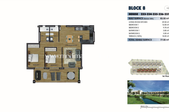 Nowo zbudowane - Apartament - Los Alcazares - Serena Golf