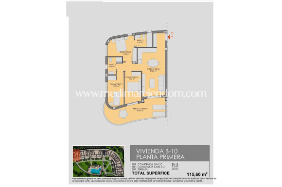 Nowo zbudowane - Apartament - Los Alcazares - Serena Golf