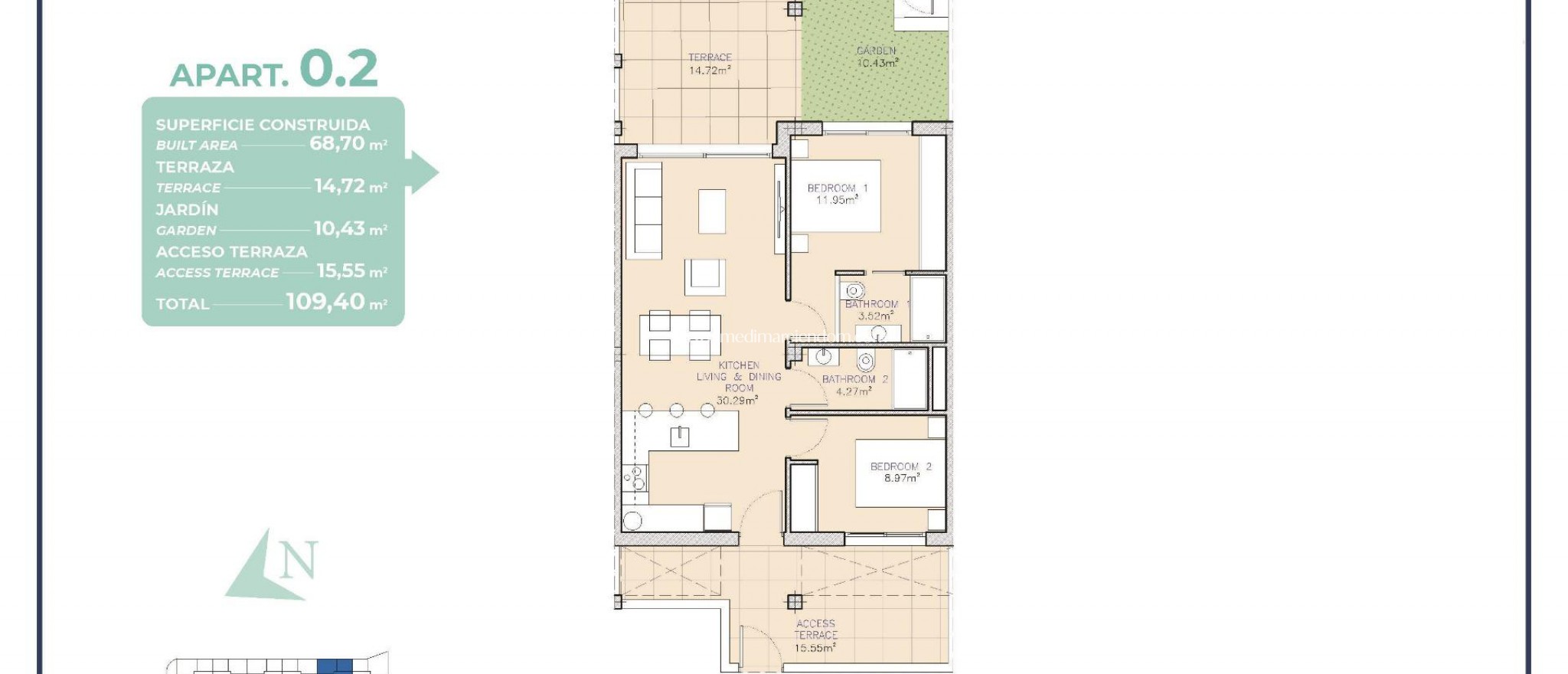 Nowo zbudowane - Apartament - Los Alcazares - Serena Golf