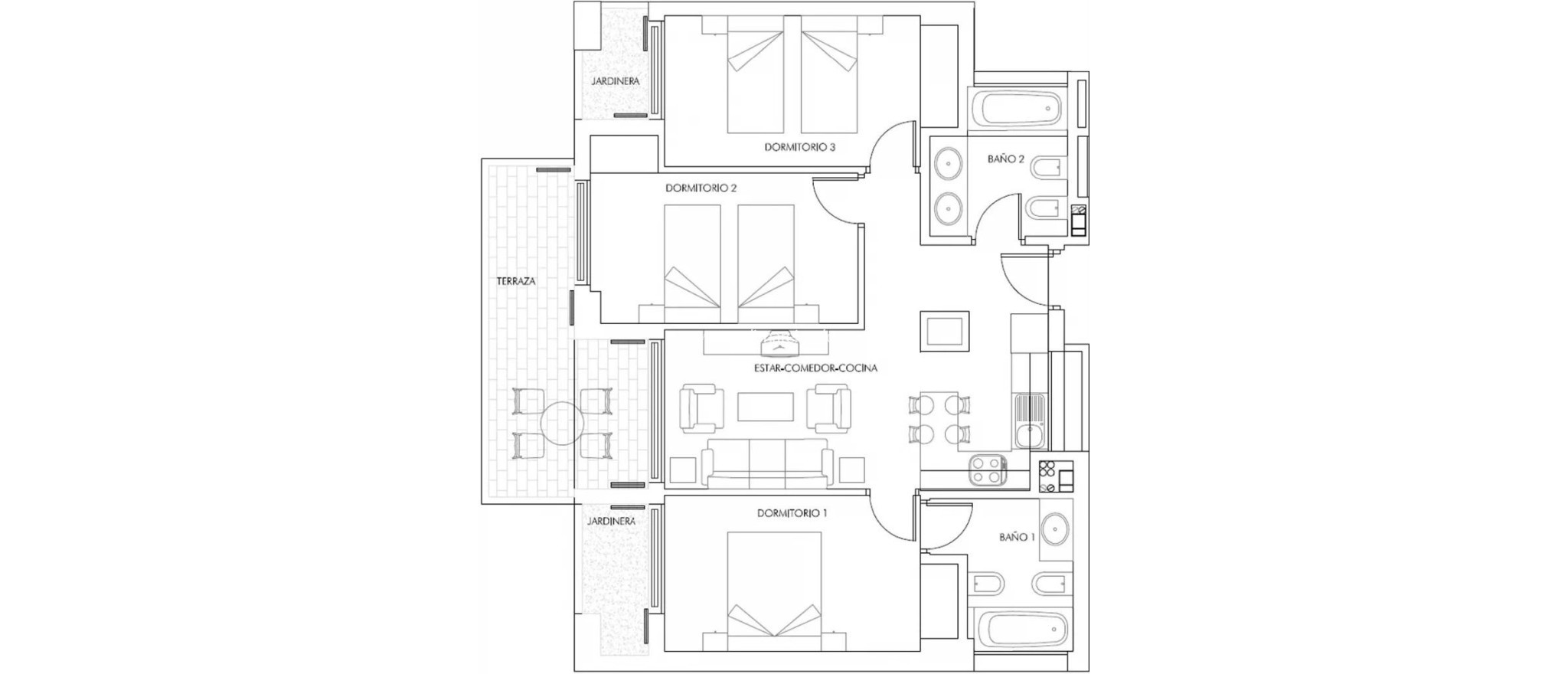 Nowo zbudowane - Apartament - Vera - Puerto del Rey