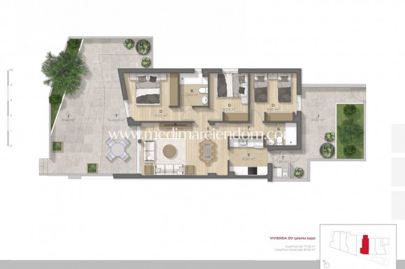 Nowo zbudowane - Bungalow - Puerto de Mazarron - El Alamillo