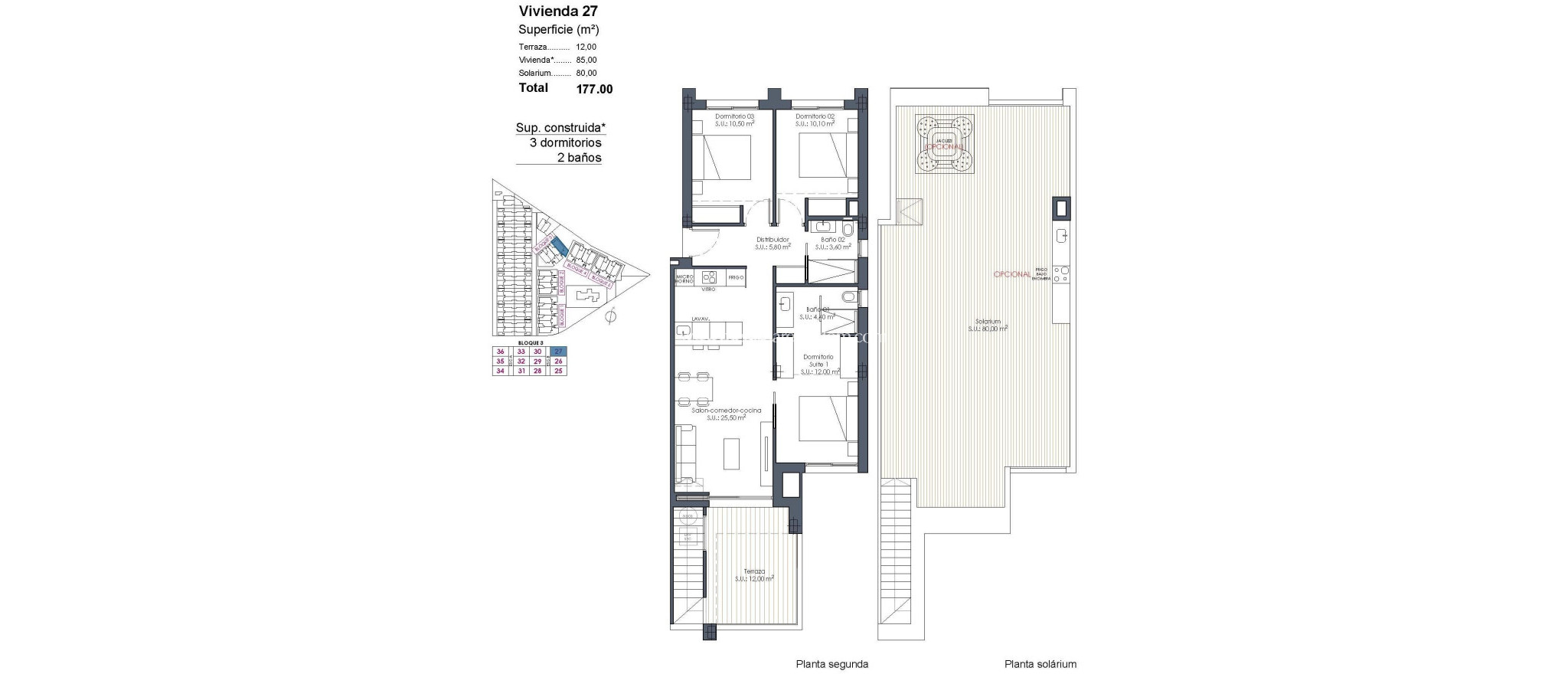 Nowo zbudowane - Penthouse - Los Alcazares - Serena Golf