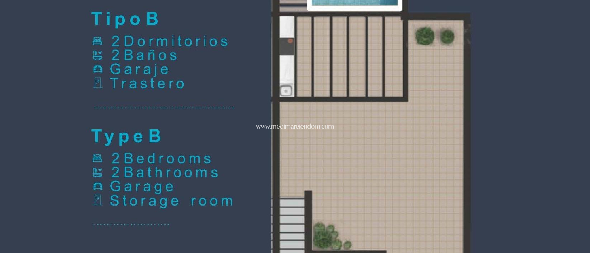 Nybygg - Bungalow i toppetasjen - San Pedro del Pinatar - Los Pinos