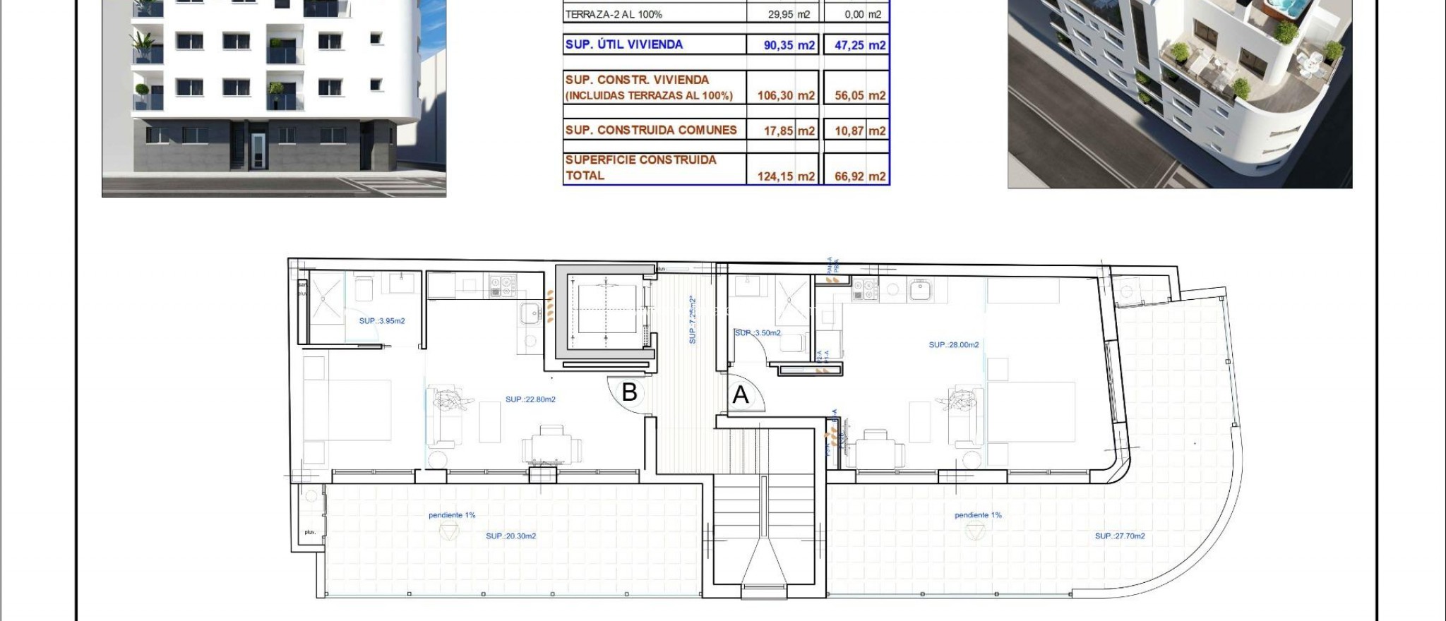 Nybygg - Penthouse - Torrevieja - Centro