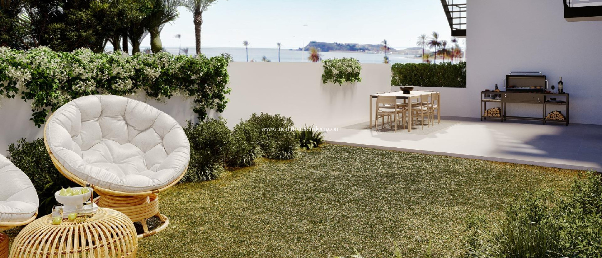 Nýbygging - Bungalow á efstu hæð - Puerto de Mazarron - Playa Negra