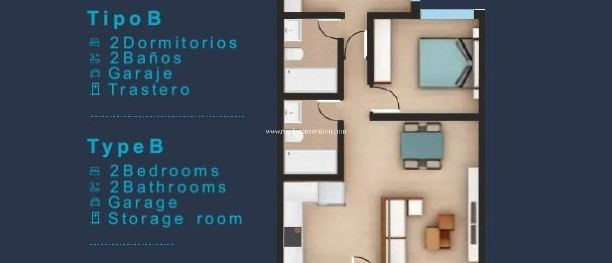 Nýbygging - Bungalow á efstu hæð - San Pedro del Pinatar - Los Pinos