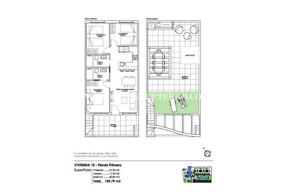 Nýbygging - Bungalow - Pilar de la Horadada - Parque Ramon eugenio Escudero