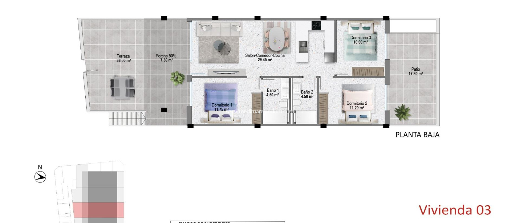 Nýbygging - Bungalow - Pilar de la Horadada - pueblo