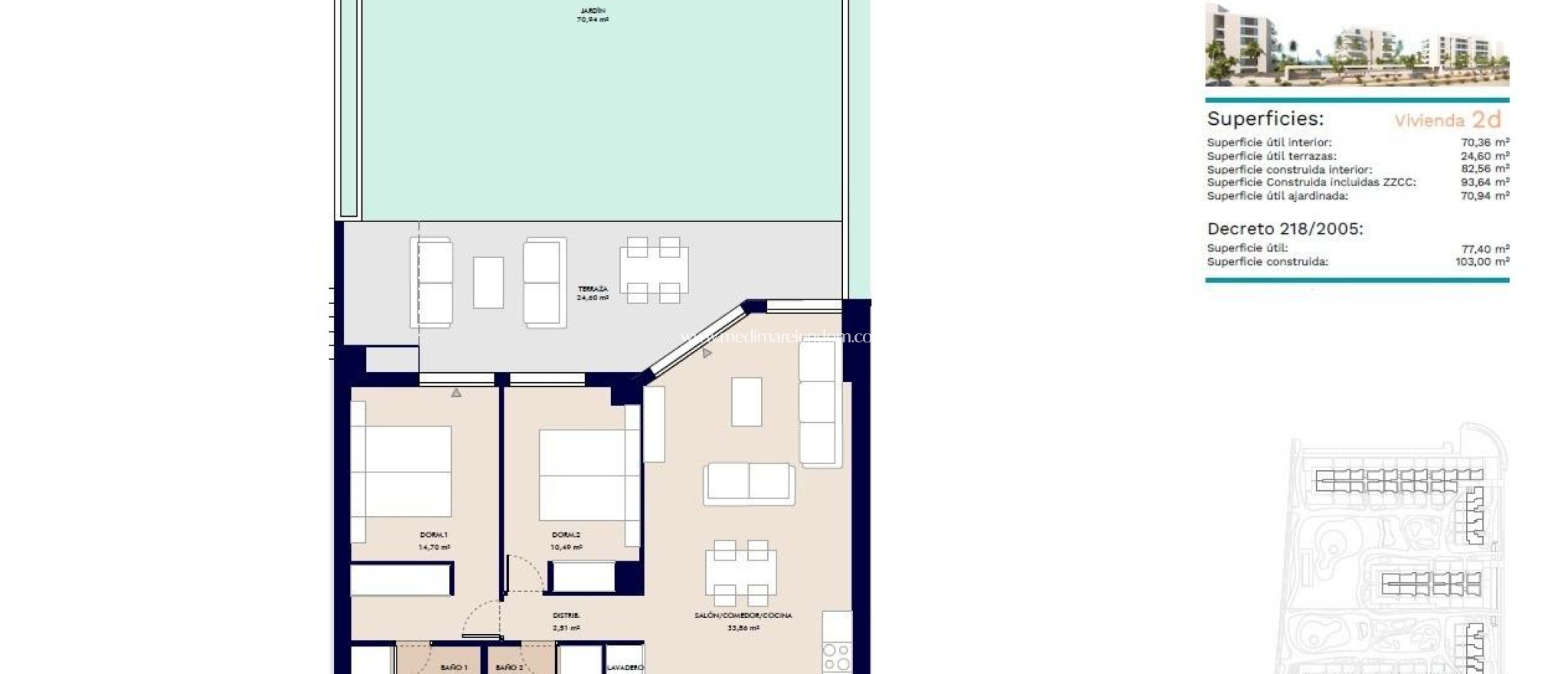 Nýbygging - Íbúð á jarðhæð - Almerimar