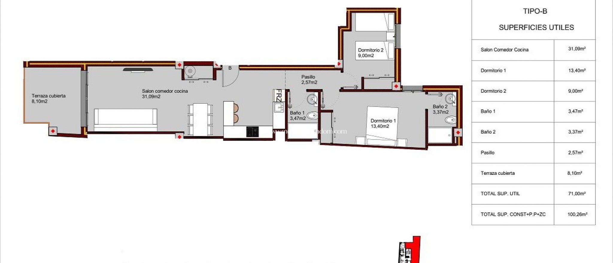 Nýbygging - Íbúð - Torrevieja - Playa Del Cura