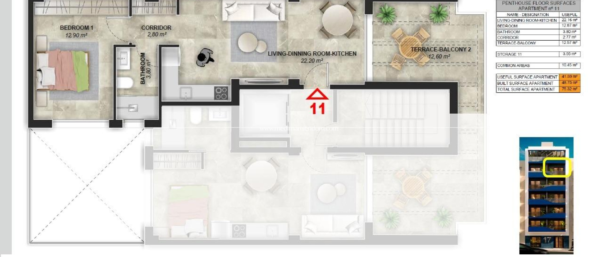 Nýbygging - Penthouse - Torrevieja - Playa del Acequión