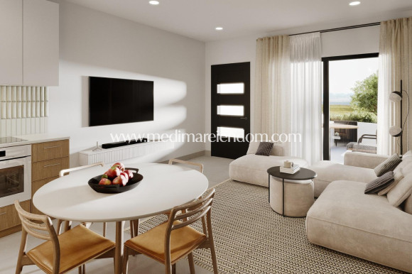 Nybyggnad - Bungalow på bottenvåningen - Puerto de Mazarron - Playa Negra