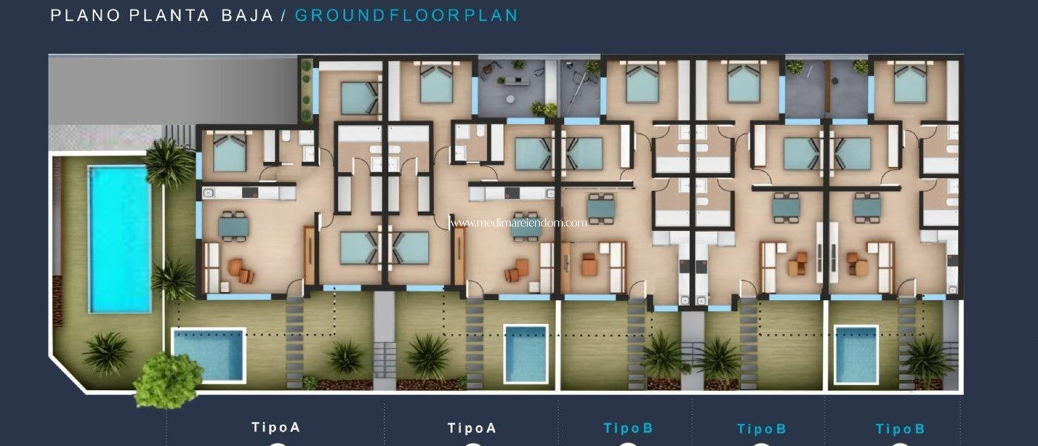 Nybyggnad - Bungalow på översta våningen - San Pedro del Pinatar - Los Pinos