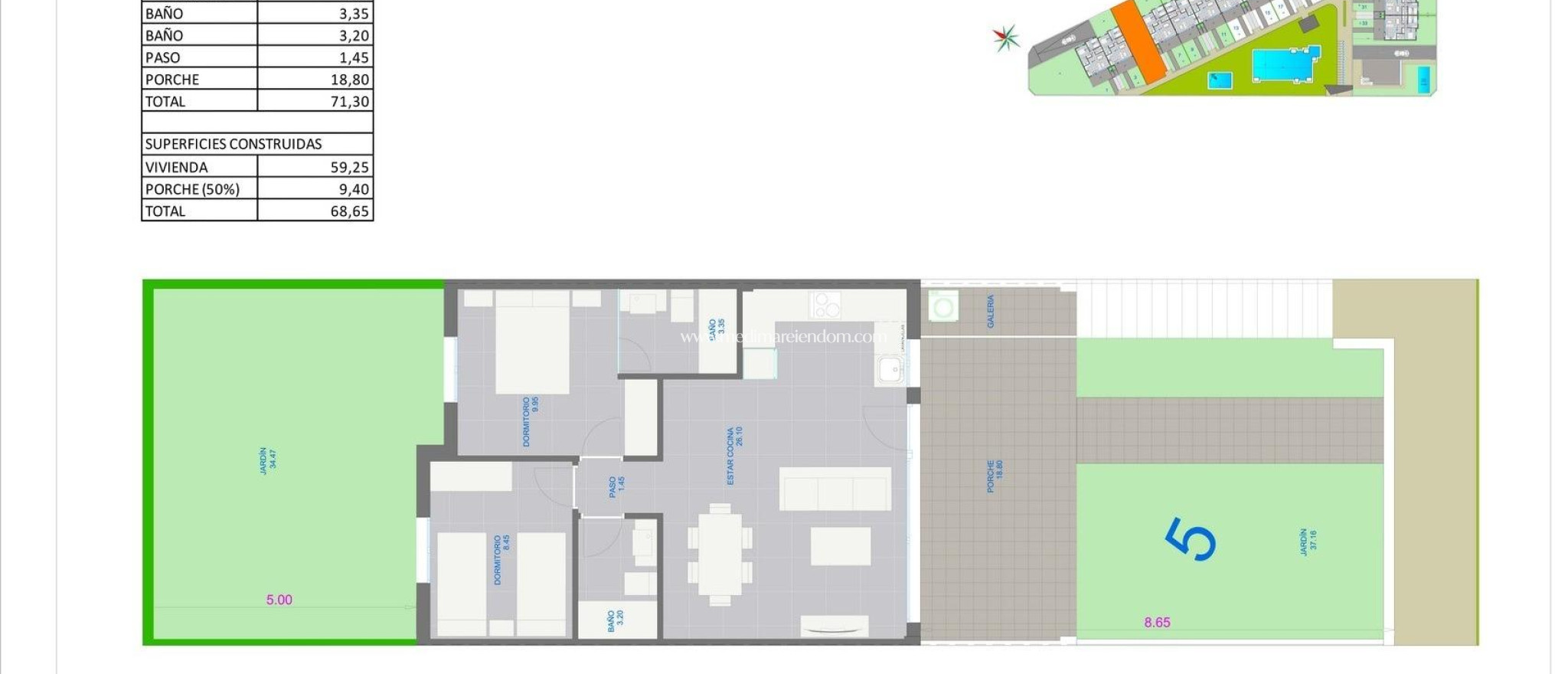 Nybyggnad - Bungalow - Pilar de la Horadada - pueblo