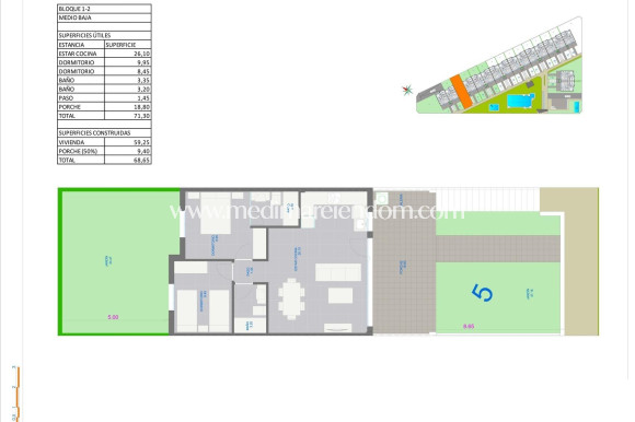 Nybyggnad - Bungalow - Pilar de la Horadada - pueblo