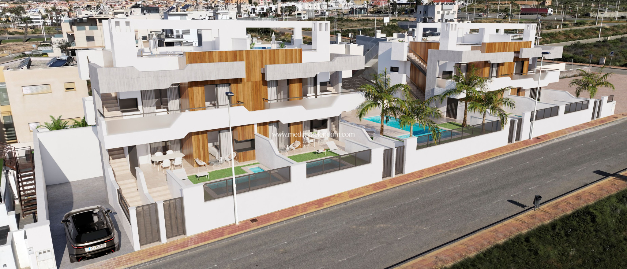 Nybyggnad - Hög bungalow - Mazarron - Mazarrón