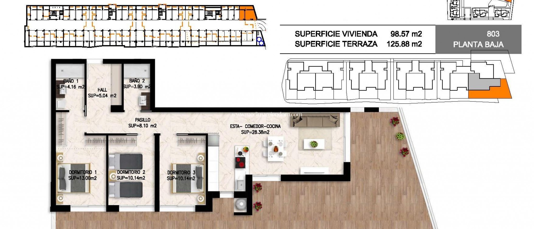 Nybyggnad - Lägenhet - Orihuela Costa - Playa Flamenca