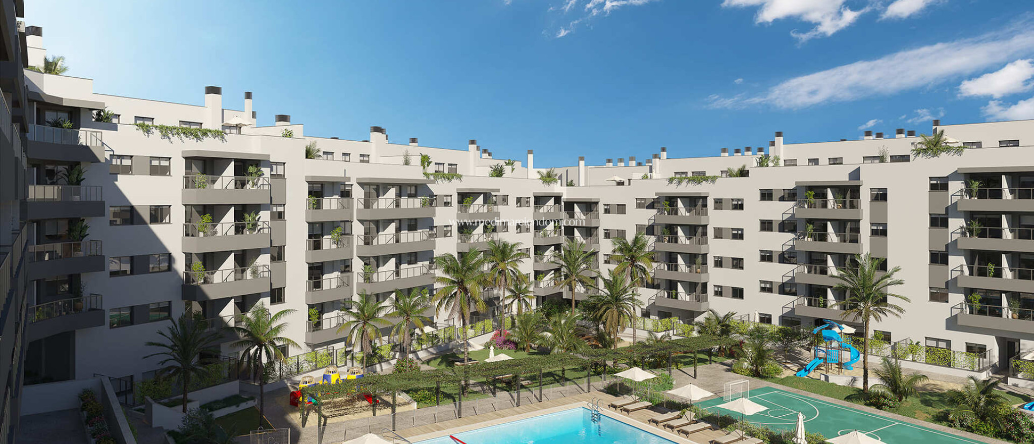 Nybyggnad - Lägenhet på bottenvåningen - Las Lagunas de Mijas