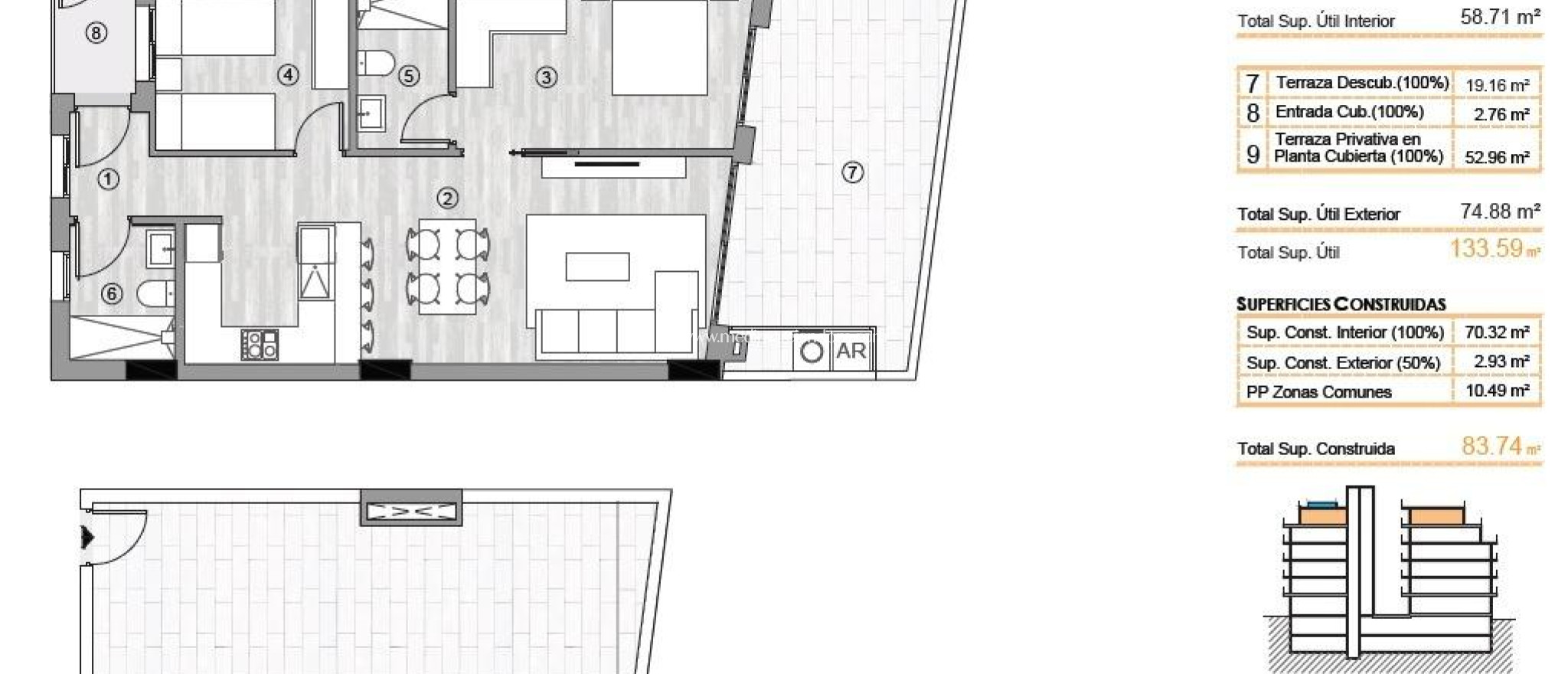 Nybyggnad - Penthouse - Torrevieja - Centro