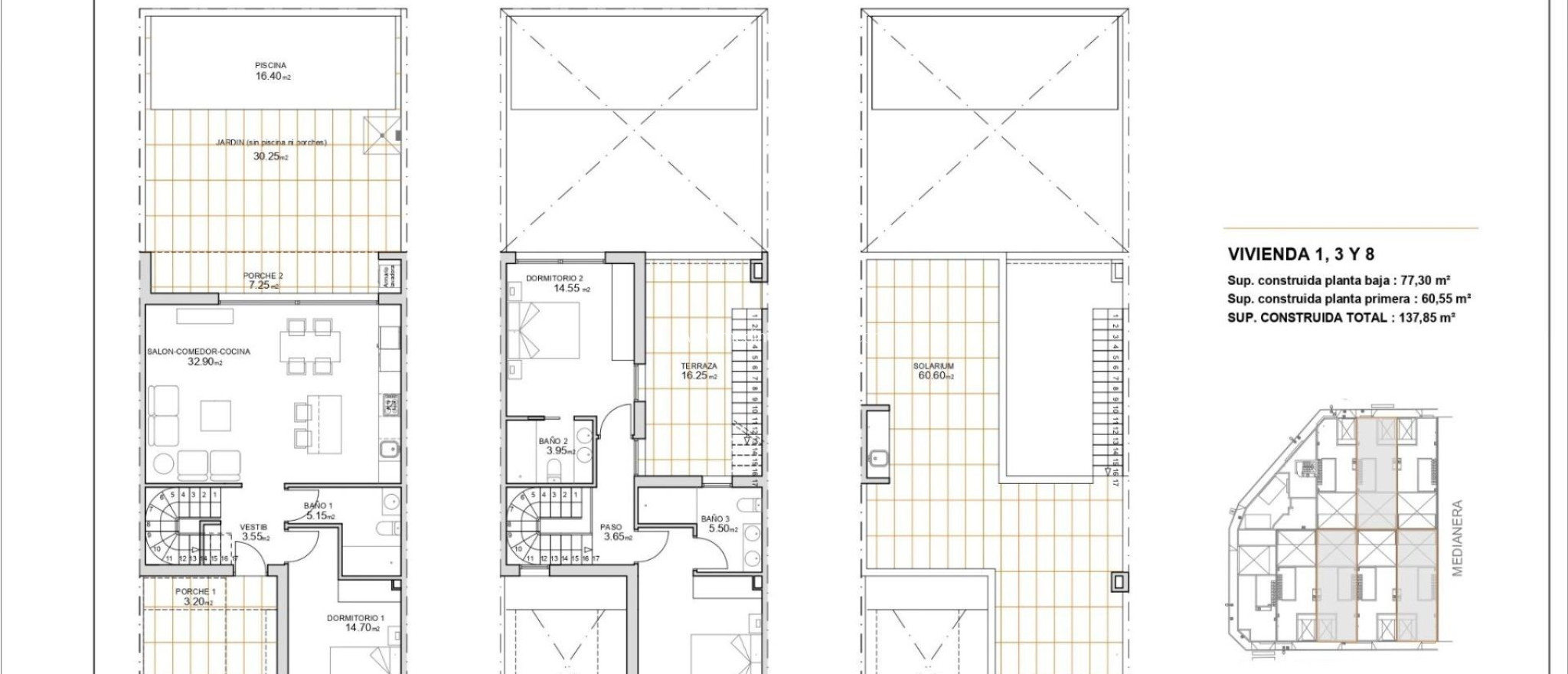 Obra Nueva - Adosado - San Javier - pueblo