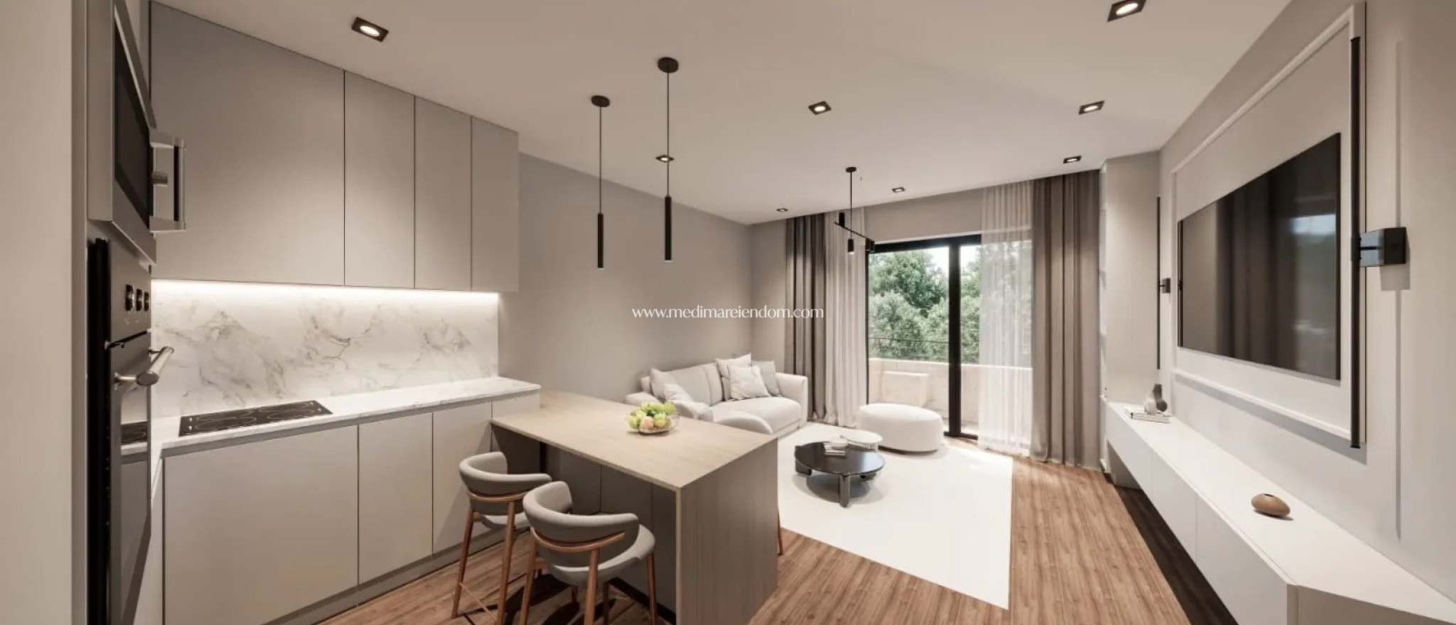 Obra Nueva - Apartamento en planta baja - Las Lagunas de Mijas