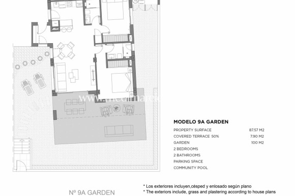 Obra Nueva - Apartamento en planta baja - Los Alcazares - Parque Diana