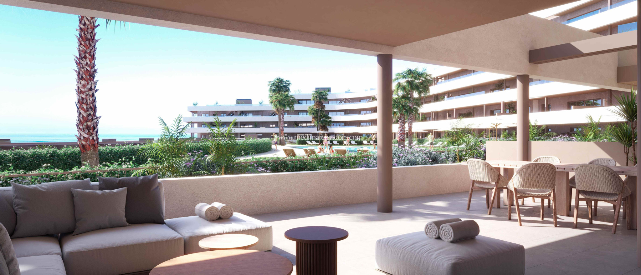 Obra Nueva - Apartamento en planta baja - Manilva