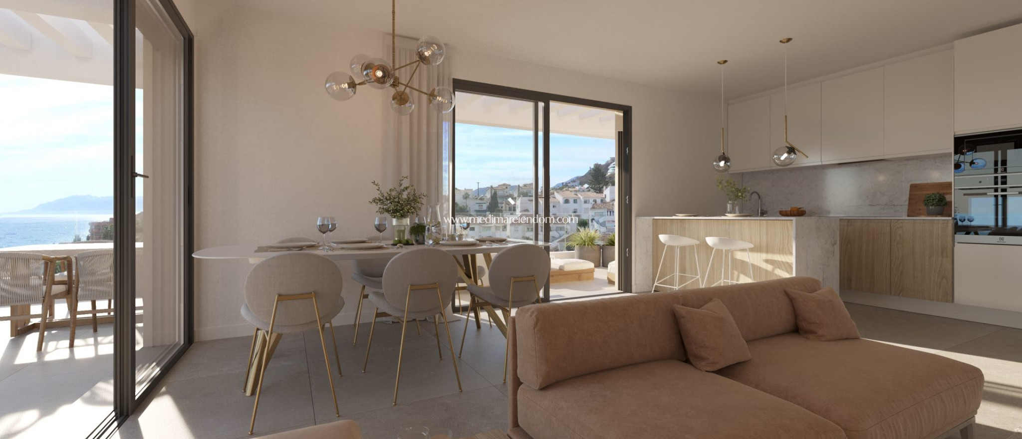 Obra Nueva - Apartamento en planta baja - Torre de Benagalbón
