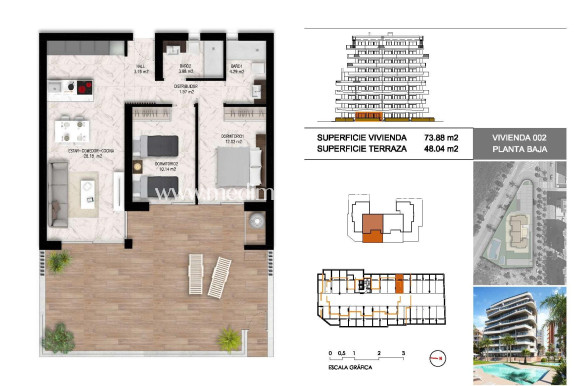 Obra Nueva - Apartamento - Guardamar del Segura - Puerto