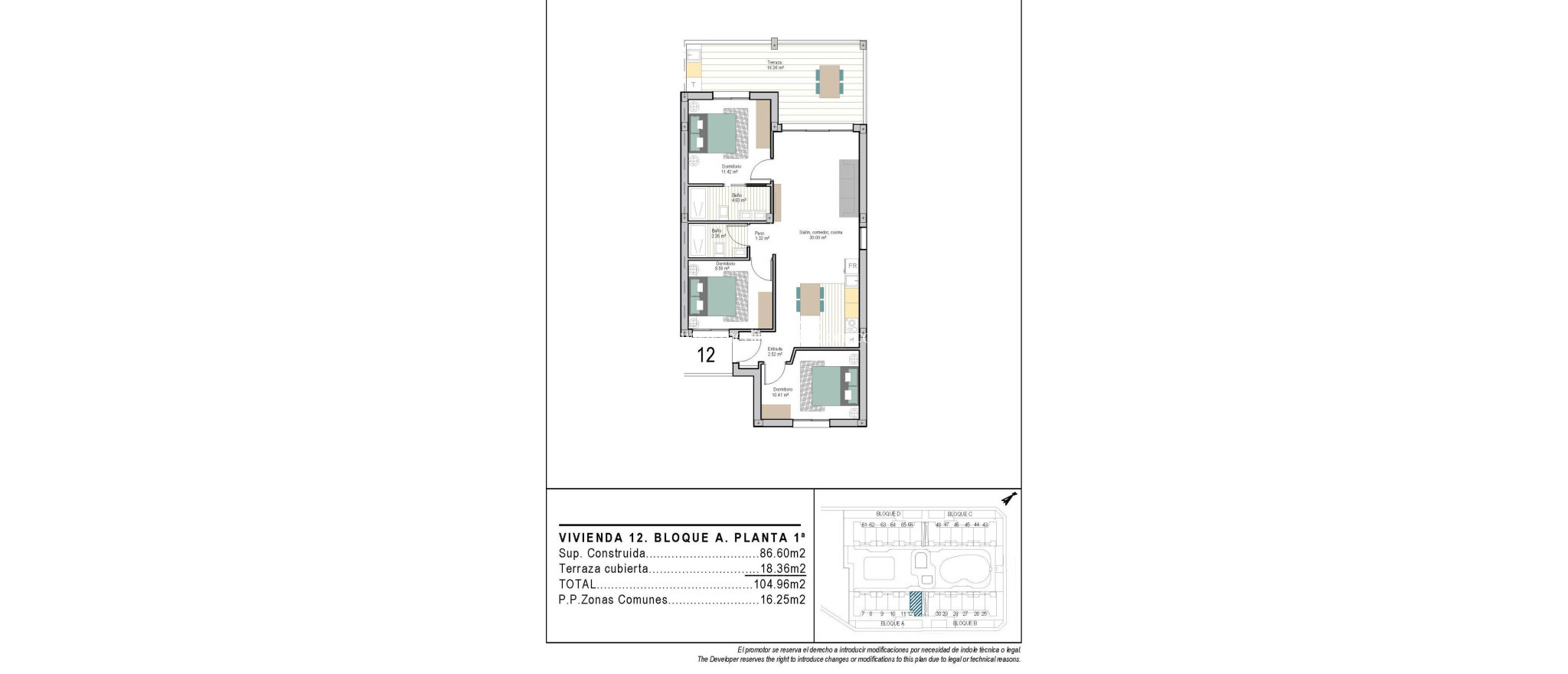 Obra Nueva - Apartamento - Torre Pacheco - San Cayetano