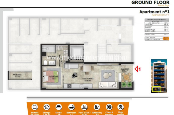 Obra Nueva - Apartamento - Torrevieja - Playa del Acequión