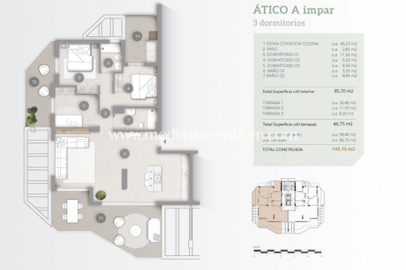 Obra Nueva - Ático - Calpe - Playa Arenal-bol