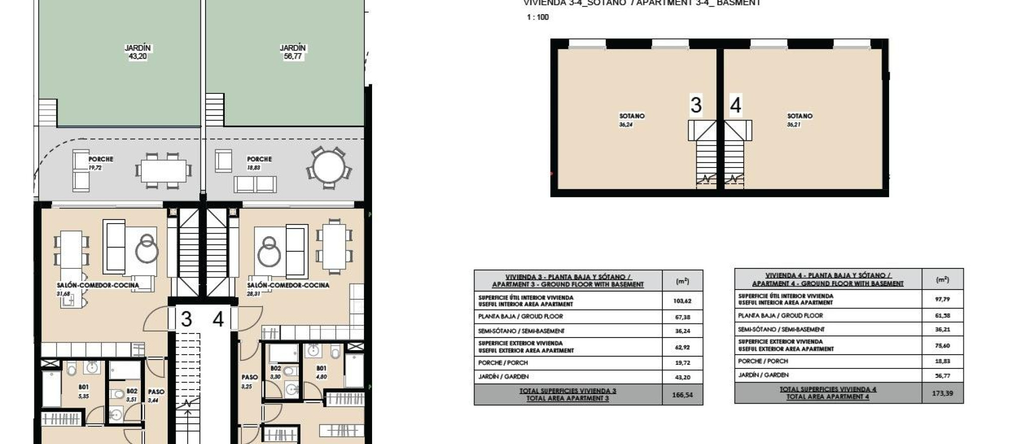 Obra Nueva - Bungalow en planta baja - Torrevieja - La Mata-La Manguilla